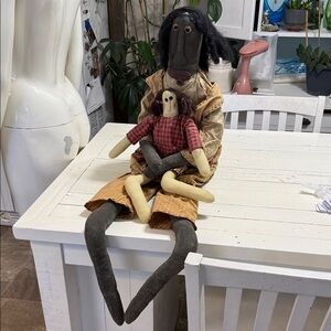 The Primitive Folk 36" Doll with Her 18" Babydoll from The Honey & Me Collection